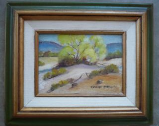 Maxine Parsons Vintage California Desert Oil Painting