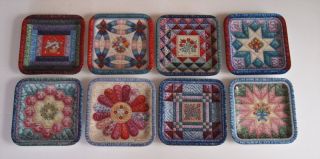Bradford Mary Ann Lasher Quilt Plates Cherished Traditions 8 Piece