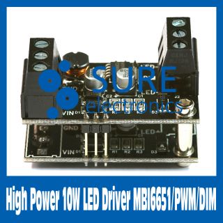 High Power 10W LED Driver MBI6651 PWM Dim
