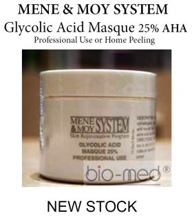 MENE & MOY 25% Glycolic Acid Masque Mask Wrinkles Acne Scars Spots