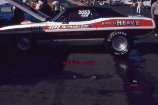Herb McCandless Brooklyn Heavy NHRA Drag Racing July 74 35mm color
