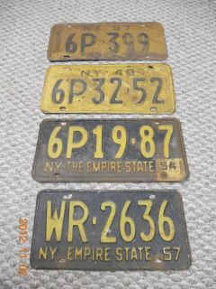 Mixed Lot of New Yor Plates 1937 48 54 57