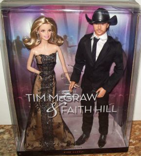 Tim McGraw Faith Hill 2 Doll Collector Set NRFB Mint Box NRFB Free