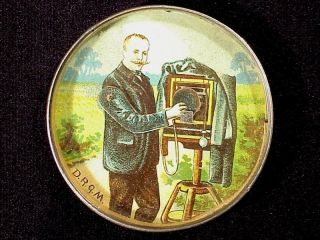 Early 1900s Camera Mechanical Novelty Mirror