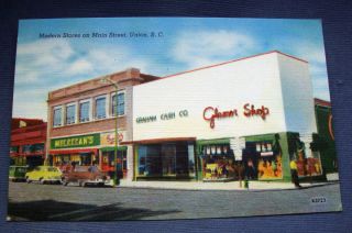 1940s Union SC Main Street St McLellans 5 10 Glamor Shop Graham Cash