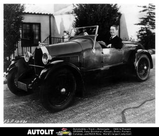 1932 Bugatti Factory Photo Maurice Chevalier