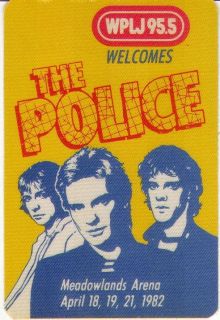 1982 The Police Meadowlands WPLJ Promo Mint