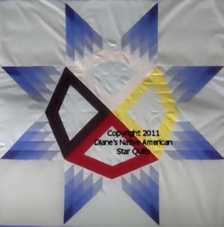 Medicine Wheel Native American Lone Star Quilt Pattern