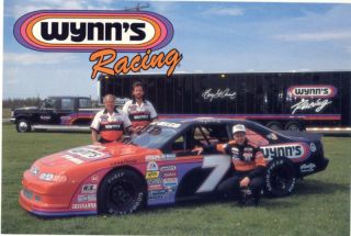 1995 Gary St Amant 7 Wynns ASA Racing Postcard