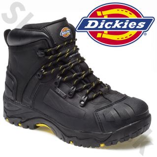 Mens Dickies Waterproof Medway Safety Boots Size UK 6 12 Black Hiker
