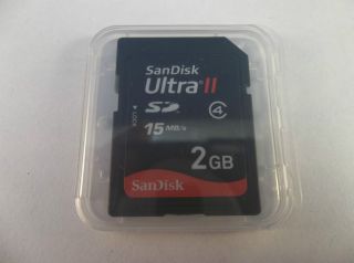 SanDisk Ultra II 2 GB SD Card 15 MB s Memory Card