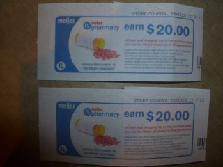 Meijer $20 Pharmacy Transferred RX Coupons