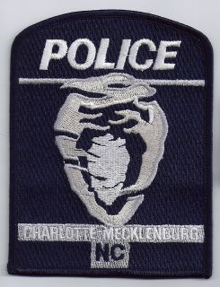 Charlotte Mecklenburg Police North Carolina Shoulder Patch New