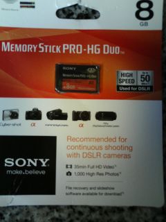 Sony 8GB Memory Stick Pro HG Duo