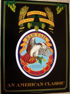 Mendocino Brewing Co Red Tail An American Classic Vintage Beer Poster