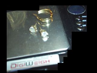14k kt Gold 925 Sterling Silver Earrings Estate Findings Scrap 1 85 gs