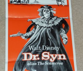 Disney Dr Syn Scarecrow Romney Marsh Movie Poster McGoohan