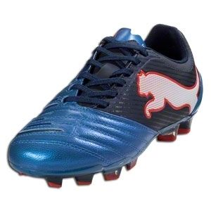 Puma PowerCat 2 12 FG Mens Soccer Cleats Boots Shoes Blue Orange Size