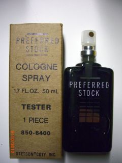 Preferred Stock Cologne Spray Mens 50 ml 1 7 FL oz Spray Tester