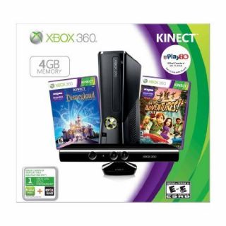 Brand NEW XBOX 360 4GB Disney Holiday Bundle Kinect Adventures
