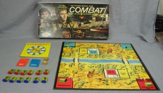 Original 1963 COMBAT GAME Fighting Infantry Game IDEAL abc Television