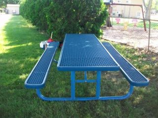Steel Rubber Coated 10 Picnic Table