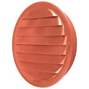 Round Copper Soffit Vent with Screen