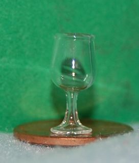 Wine Glass Clear Dollhouse Miniature