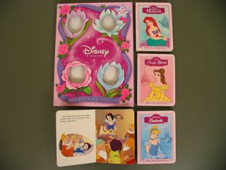 Little Mermaid/Snow White Lot/ Set 4 Baby/Toddler board books Princess