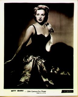 1940s Betty Grable in Ribbon Gown B w Movie Still Orig Vintage F542