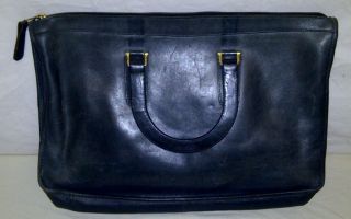 Michael Green Black Leather Briefcase Portfolio Hand Bag 16