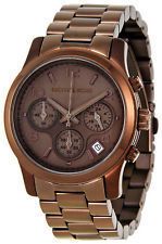New $250 Michael Kors Womens Brown Tone Stainless Steel Watch MK5492