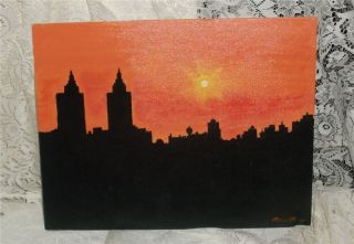 The Silhouette of The Twin Towers Artist Me Meredith Pre 91