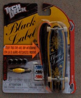 Black Label Tech Deck Skateboard Mini Fingerboard Longboard NIP