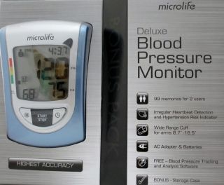 Microlife Digital Auto Blood Pressure Adult Upper Arm Monitor BP Meter