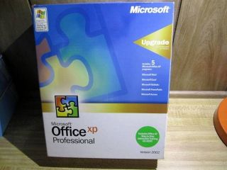Microsoft XP Office Professional Version 2002