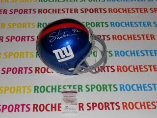 Michael Strahan Autographed Signed New York Giants Helmet JSA W192198