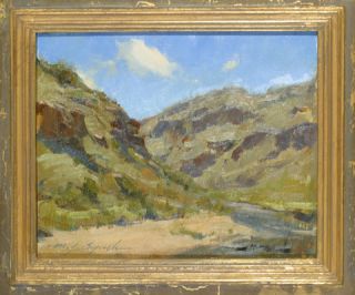 Michael Lynch Original Oil Painting Taos Box