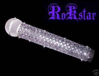 Cover Rokstar Silver Sparkle Microphone Cover for Cordless Mic