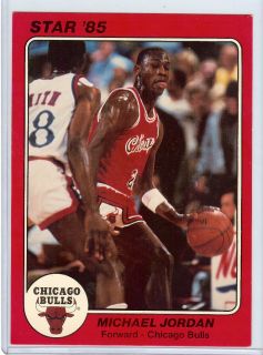 1985 Michael Jordan Star Jumbo Rookie Chicago Bulls Very RARE