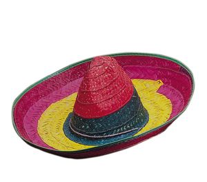 Salsa Spanish Mexican Fiesta Multicolored Straw Sombrero Hat Adult