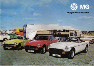 MG Midget 1500 MGB MGB GT 1977 80 Original UK Sales Brochure Pub No
