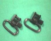Uncle Mike’s Black Rifle QD Sling Swivels with 1 inch Loop