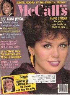 May 1984 Marie Osmond Michael Jackson Princess Diana Williams