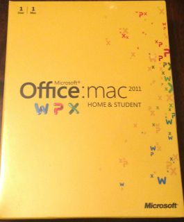 Microsoft Office Mac 2011 Home Student Brand New SEALED