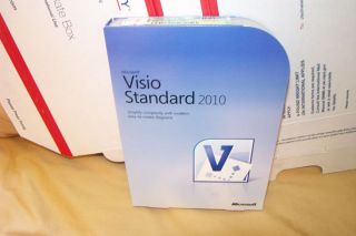 Microsoft Office Visio Standard 2010 (D86 04533) Retail $249.95 Brand