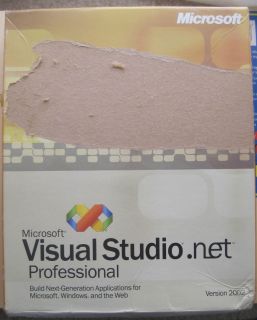 Microsoft Visual Studio Net Professional Unused Build Applications