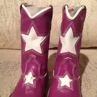 Old Navy Toddler Girls Purple Cowboy Boots Size 5