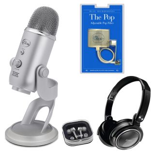Blue Microphones Yeti USB Condenser Microphone The Pop Universal
