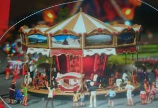 Decorative Kids Merry Go Round Motorized Circus Fair Midway Kit